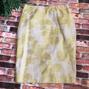 The Limited Yellow Pencil Skirt